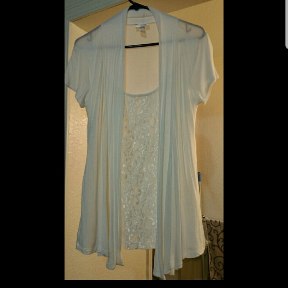 White lacy blouse